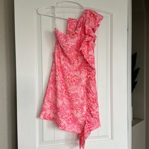 NEW! One shoulder romper dress